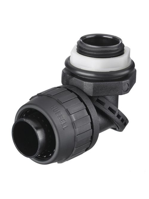 Hubbell Wiring Devices PS0759NBK 3/4 Inch Black Male Non-Metallic Liquidtight Connector Hubbell Wiring Devices PS0759NBK 3/4 Inch Black Male Non-Metallic Liquidtight Connector