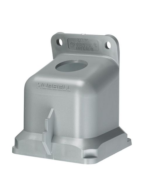 Hubbell Wiring Devices BB2030N 1 Inch Non-Metallic 15 Degrees Watertight IEC Pin and Sleeve Back Box Hubbell Wiring Devices BB2030N 1 Inch Non-Metallic 15 Degrees Watertight IEC Pin and Sleeve Back Box