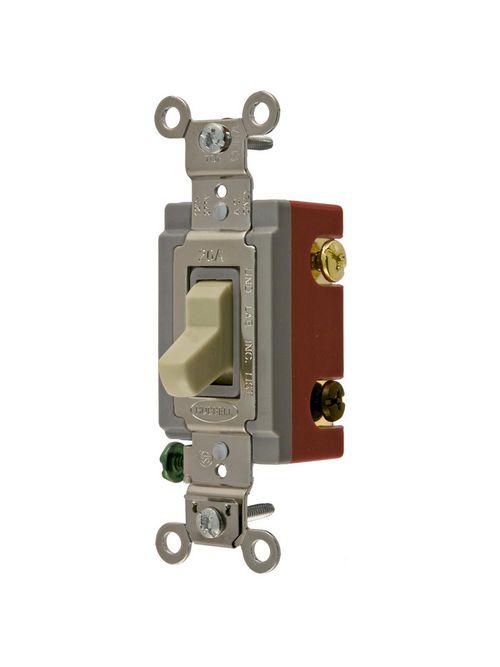 Hubbell Wiring Devices HBL1224I 20 Amp 120/277 VAC 4-Way Ivory Toggle Switch Hubbell Wiring Devices HBL1224I 20 Amp 120/277 VAC 4-Way Ivory Toggle Switch