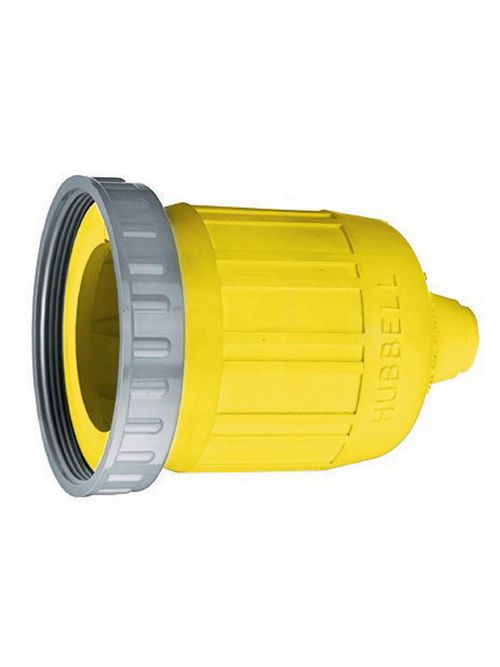 Hubbell Wiring Devices HBL60CM33 Yellow Straight Blade Weatherproof Boot Hubbell Wiring Devices HBL60CM33 Yellow Straight Blade Weatherproof Boot
