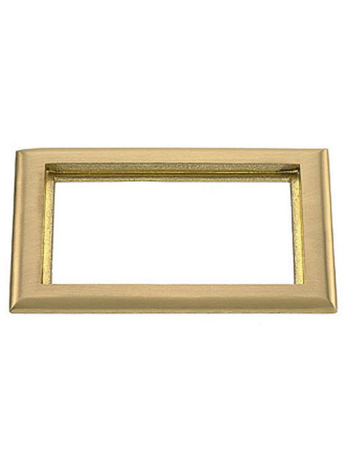 Hubbell Wiring Devices SB3084 6 x 8.13 Inch 2-Gang Brass Carpet Flange Hubbell Wiring Devices SB3084 6 x 8.13 Inch 2-Gang Brass Carpet Flange