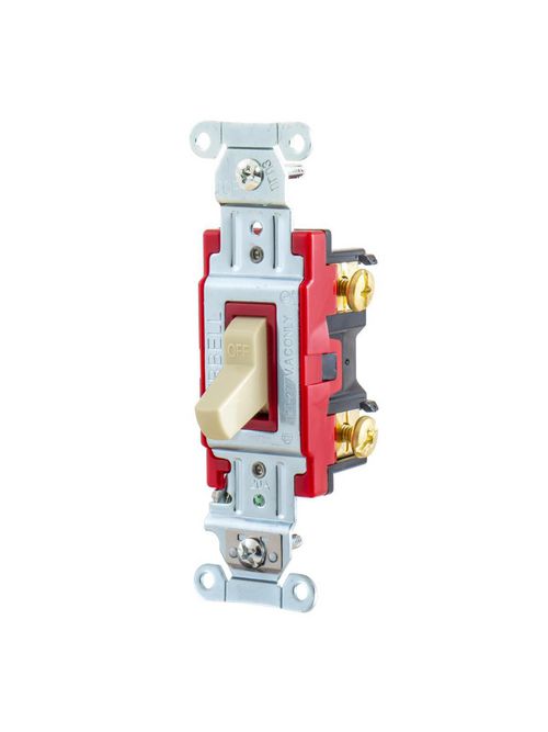 Hubbell Wiring Devices 1221I 20 Amp 120/277 VAC 1-Pole Ivory Toggle Switch Hubbell Wiring Devices 1221I 20 Amp 120/277 VAC 1-Pole Ivory Toggle Switch