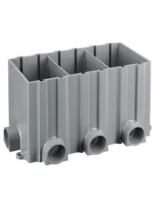 Hubbell Wiring Devices PFBRG3 3-Gang Plastic Non-Metallic Concrete Floor Box Hubbell Wiring Devices PFBRG3 3-Gang Plastic Non-Metallic Concrete Floor Box