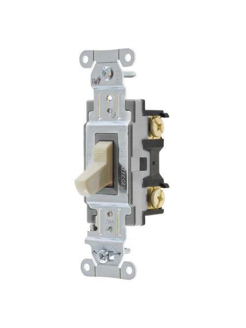 Hubbell Wiring Devices CS120I 20 Amp 120/277 VAC 1-Pole Ivory Toggle Switch Hubbell Wiring Devices CS120I 20 Amp 120/277 VAC 1-Pole Ivory Toggle Switch