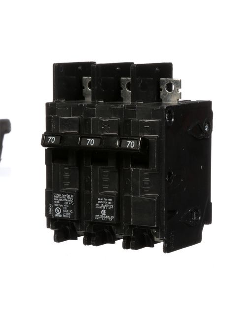 Siemens Industry BQ3B070 3-Pole 70 Amp 240 Volt 10 K Circuit Breaker Siemens Industry BQ3B070 3-Pole 70 Amp 240 Volt 10 K Circuit Breaker