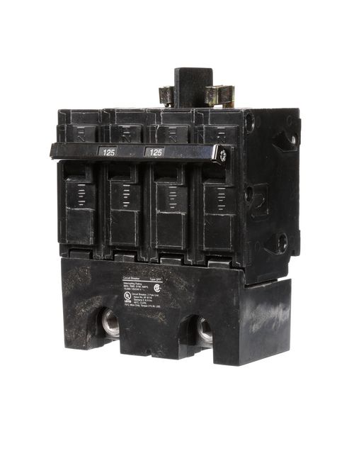 Siemens Industry Q2125B 2-Pole 120/240 VAC 125 Amp 10 kA Common Trip Molded Case Circuit Breaker Siemens Industry Q2125B 2-Pole 120/240 VAC 125 Amp 10 kA Common Trip Molded Case Circuit Breaker