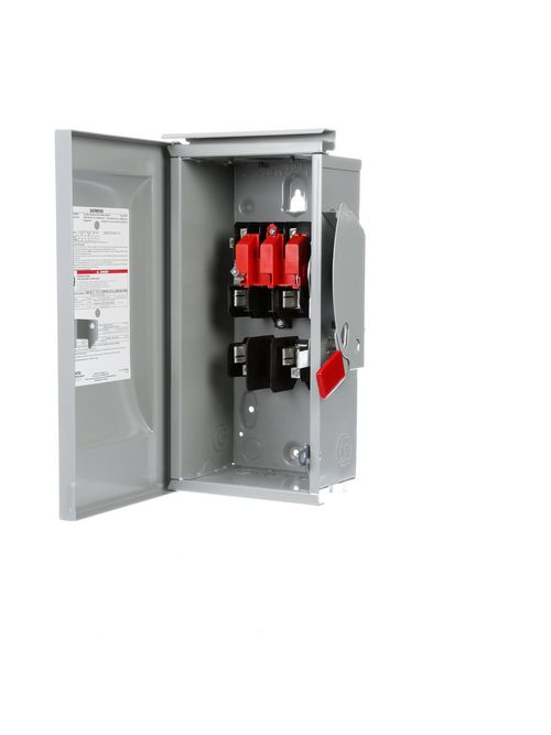 Siemens Industry GF222NR 240 VAC/250 VDC 60 Amp 2-Pole 3-Wire NEMA 3R General Duty Fusible Safety Switch Siemens Industry GF222NR 240 VAC/250 VDC 60 Amp 2-Pole 3-Wire NEMA 3R General Duty Fusible Safety Switch