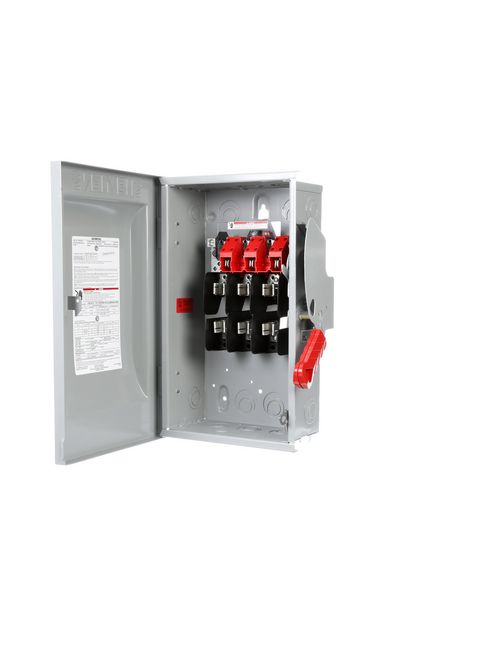Siemens Industry HF322N 240 VAC/250 VDC 60 Amp 3-Pole 4-Wire NEMA 1 Heavy Duty Fusible Safety Switch Siemens Industry HF322N 240 VAC/250 VDC 60 Amp 3-Pole 4-Wire NEMA 1 Heavy Duty Fusible Safety Switch