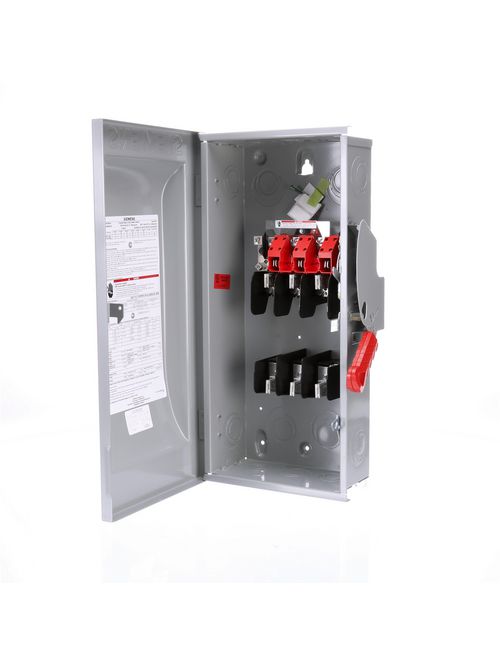 Siemens Industry HF363N 480/600 VAC/250/600 VDC 100 Amp 3-Pole 4-Wire NEMA 1 Heavy Duty Fusible Safety Switch Siemens Industry HF363N 480/600 VAC/250/600 VDC 100 Amp 3-Pole 4-Wire NEMA 1 Heavy Duty Fusible Safety Switch