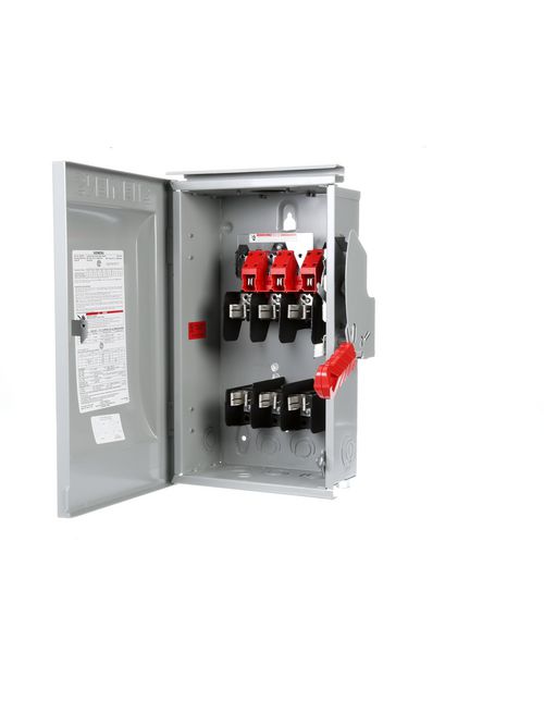 Siemens Industry HF362R 480/600 VAC 250/600 VDC 60 Amp 3-Pole 3-Wire NEMA 3R Heavy Duty Fusible Safety Switch Siemens Industry HF362R 480/600 VAC 250/600 VDC 60 Amp 3-Pole 3-Wire NEMA 3R Heavy Duty Fusible Safety Switch