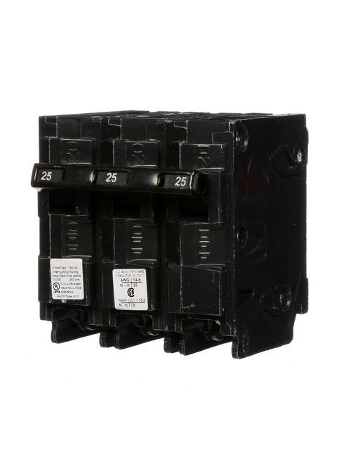 Siemens Industry Q325 Breaker 25 Amp 3-Pole 240 Volt Circuit Breaker Siemens Industry Q325 Breaker 25 Amp 3-Pole 240 Volt Circuit Breaker