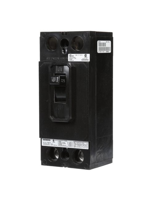 Siemens Industry QJ22B125 2-Pole 125 Amp 240 Volt 10 kA Circuit Breaker Siemens Industry QJ22B125 2-Pole 125 Amp 240 Volt 10 kA Circuit Breaker