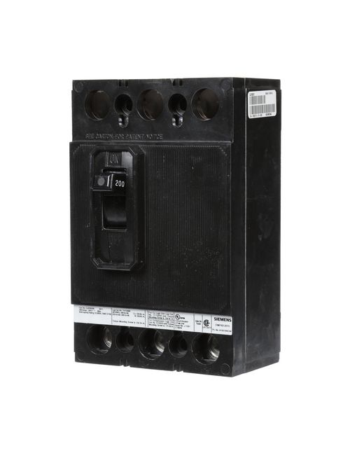 Siemens Industry QJ23B200 3-Pole 200 Amp 240 Volt 10 kA Circuit Breaker Siemens Industry QJ23B200 3-Pole 200 Amp 240 Volt 10 kA Circuit Breaker