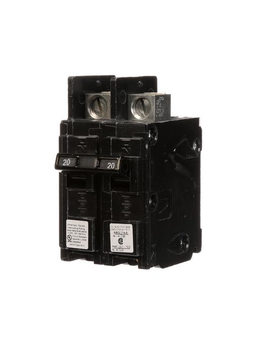 Siemens Industry BQ2B020L 2-Pole 20 Amp 120/240 Volt 10 K Circuit Breaker Line Lug Siemens Industry BQ2B020L 2-Pole 20 Amp 120/240 Volt 10 K Circuit Breaker Line Lug