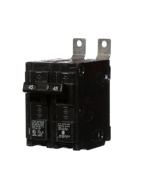 Siemens Industry B245 2-Pole 45 Amp 120/240 Volt 10 K Circuit Breaker Siemens Industry B245 2-Pole 45 Amp 120/240 Volt 10 K Circuit Breaker
