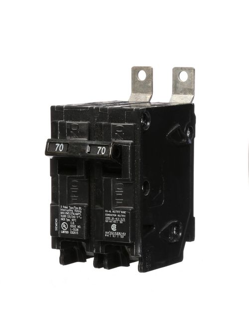 Siemens Industry B270 2-Pole 70 Amp 120/240 Volt 10 K Circuit Breaker Siemens Industry B270 2-Pole 70 Amp 120/240 Volt 10 K Circuit Breaker