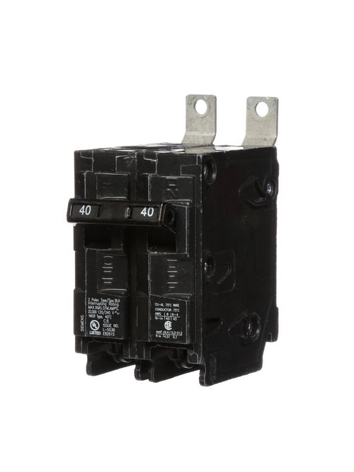 Siemens Industry B240H 2-Pole 40 Amp 120/240 Volt 22 K Circuit Breaker Siemens Industry B240H 2-Pole 40 Amp 120/240 Volt 22 K Circuit Breaker