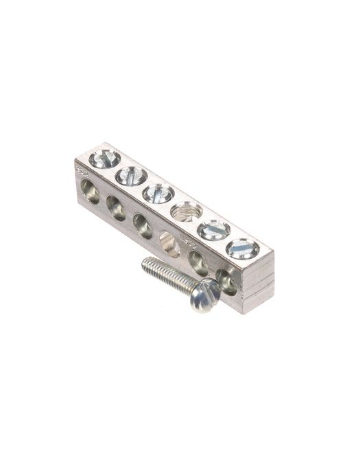 Siemens Industry ECGB5 14 to 4 AWG Copper/Aluminum 5-Position Load Center Ground Bar Kit Siemens Industry ECGB5 14 to 4 AWG Copper/Aluminum 5-Position Load Center Ground Bar Kit
