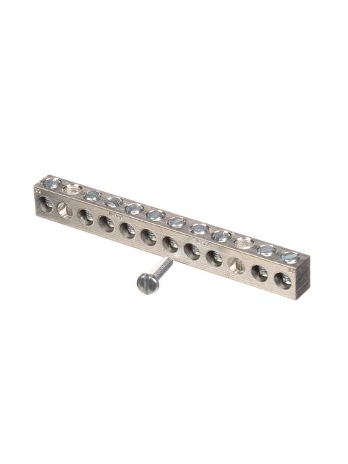 Siemens Industry ECGB10 14 to 4 AWG Copper/Aluminum 10-Position Load Center Ground Bar Kit Siemens Industry ECGB10 14 to 4 AWG Copper/Aluminum 10-Position Load Center Ground Bar Kit