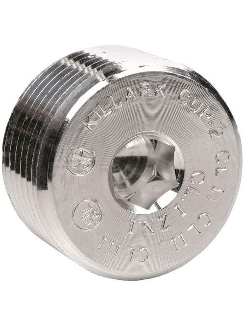 Hubbell Electrical Systems PLUG1 1/2 Inch Steel Conduit Recessed Plug Hubbell Electrical Systems PLUG1 1/2 Inch Steel Conduit Recessed Plug