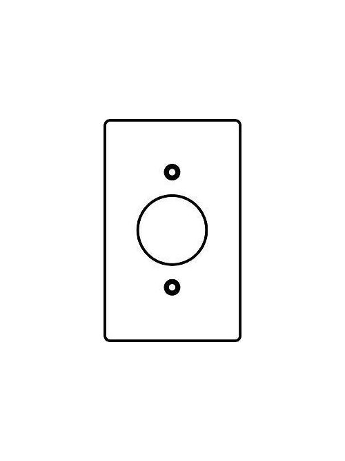 Hubbell Electrical Systems 1FR 1-Gang 1-13/32 Inch Opening Round Receptacle Cover Hubbell Electrical Systems 1FR 1-Gang 1-13/32 Inch Opening Round Receptacle Cover