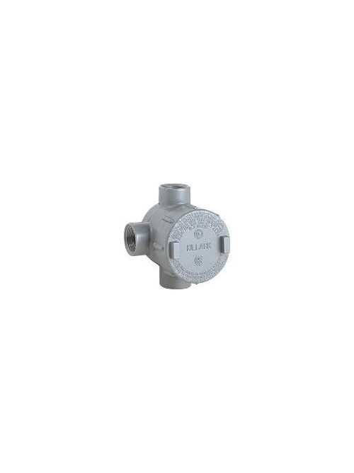 Hubbell Electrical Systems GESTT-4 1-1/4 Inch Copper Free Aluminum Type T Conduit Outlet Body Hubbell Electrical Systems GESTT-4 1-1/4 Inch Copper Free Aluminum Type T Conduit Outlet Body