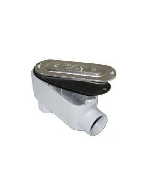 Hubbell Electrical Systems KIL OLB9CG 3-1/2 Inch Copper Free Aluminum Type LB Conduit Body with Cover and Gasket Hubbell Electrical Systems KIL OLB9CG 3-1/2 Inch Copper Free Aluminum Type LB Conduit Body with Cover and Gasket