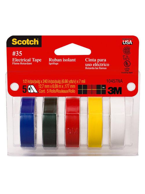 3M 35-Multi-Color Vinyl Color Coding Tape 3M 35-Multi-Color Vinyl Color Coding Tape