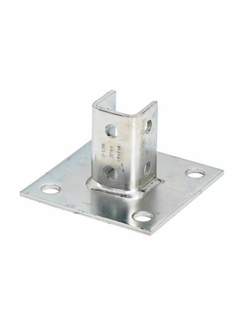 B-Line Series B280SQSS6 6 x 6 x 3-1/2 Inch 316 Stainless Steel Channel Post Base B-Line Series B280SQSS6 6 x 6 x 3-1/2 Inch 316 Stainless Steel Channel Post Base