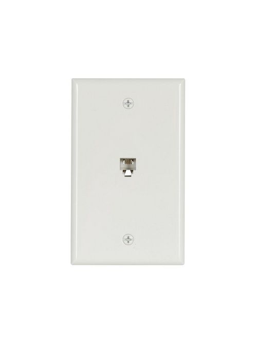 Product image for EWD 3532-4W Phone Jack Sgl Flush Mn
