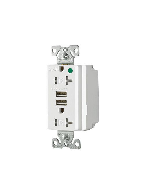 Product image for EWD TR8355W HG USB 3.1A DUPLEX RECP