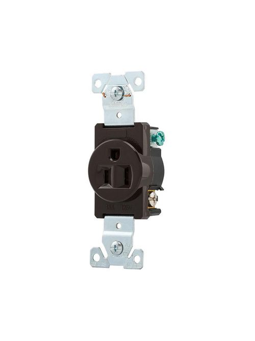 Product image for EWD 5261B Recp Sgl 15A125V 2P3W Bra