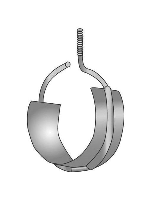 Minerallac 654RS 4 Inch Diameter Zinc Plated Steel Beam Clamp Bridle Ring with Saddle Minerallac 654RS 4 Inch Diameter Zinc Plated Steel Beam Clamp Bridle Ring with Saddle