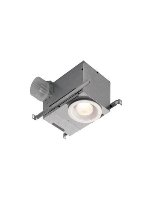 Broan 744FLNT 0.7 Amp 120 Volt 70 CFM 1.5 Sones 7-3/8 Inch White Polymeric Round Grille Ventilation Fan with Lamp and Trim Broan 744FLNT 0.7 Amp 120 Volt 70 CFM 1.5 Sones 7-3/8 Inch White Polymeric Round Grille Ventilation Fan with Lamp and Trim