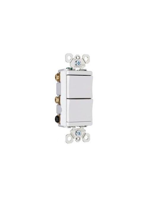 Pass & Seymour TM813-WCC 15 Amp 120 VAC 1-Pole White Screw Mounting Decorator Combination Switch Pass & Seymour TM813-WCC 15 Amp 120 VAC 1-Pole White Screw Mounting Decorator Combination Switch