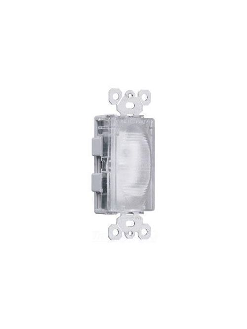 Product image for Pass & Seymour TMHWL-CC 120 VAC Clear LED Decorator Full Hallway Night Light