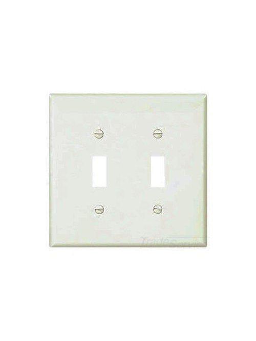 Product image for EWD PJ2W Wallplate 2G Toggle Poly M