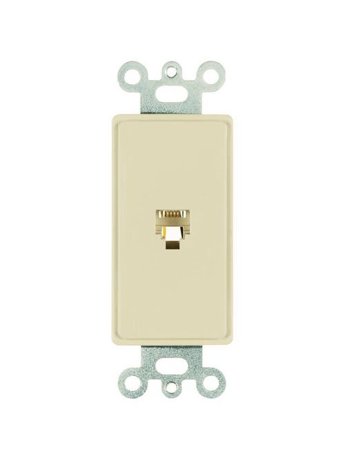 On-Q 26TE14-I 1-Gang 4-Wire Ivory Thermoplastic Communication Wallplate On-Q 26TE14-I 1-Gang 4-Wire Ivory Thermoplastic Communication Wallplate