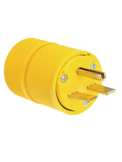 Pass & Seymour D0631 30 Amp 250 Volt 2-Pole 3-Wire NEMA 6-30P Yellow Straight Blade Power Plug Pass & Seymour D0631 30 Amp 250 Volt 2-Pole 3-Wire NEMA 6-30P Yellow Straight Blade Power Plug