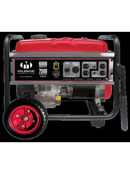Product image for Milbank MPG6000S 240 VAC 1-Phase 6 kW 3600 RPM Portable Generator