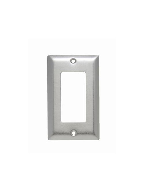 Pass & Seymour SSO26 1-Gang 1-Decorator Smooth Brushed Stainless Steel Jumbo Wallplate Pass & Seymour SSO26 1-Gang 1-Decorator Smooth Brushed Stainless Steel Jumbo Wallplate
