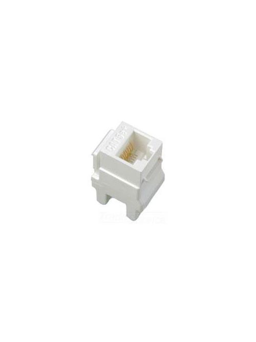 Product image for Pass & Seymour KS58AB-W RJ45 Category 5E White Snap-In Keystone Jack