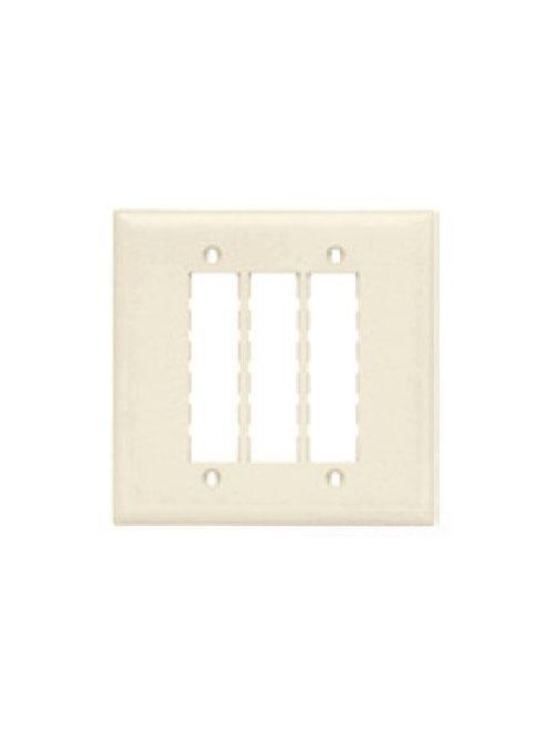 On-Q TPD9-W 2-Gang 9-Port White Data Communication Wallplate On-Q TPD9-W 2-Gang 9-Port White Data Communication Wallplate