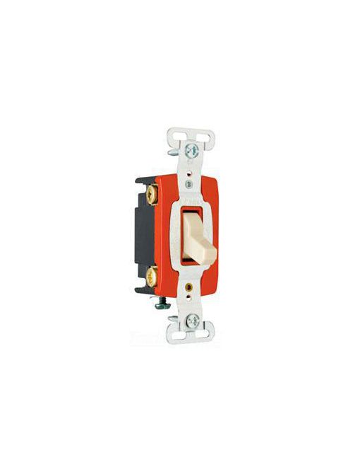 Product image for Pass & Seymour PS20AC4-I 4Way Toggle Switch, Back & Side Wire, 20Amp 120/277Volt, Ivory