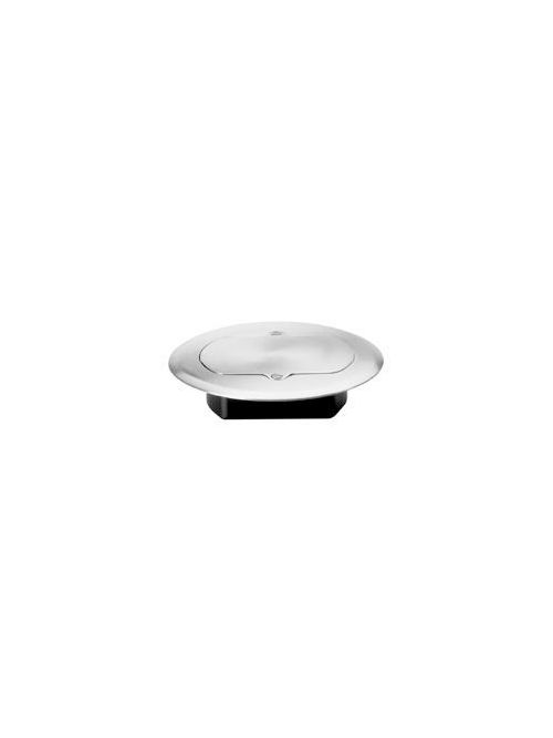 Product image for Pass & Seymour TM1542-FM 6.5 x 0.5 Inch NEMA 5-15R Brass Round Floor Box Cover
