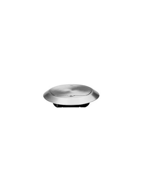 Product image for Pass & Seymour TM1542-CF 6.5 x 0.5 Inch NEMA 5-15R Brass Round Floor Box Cover