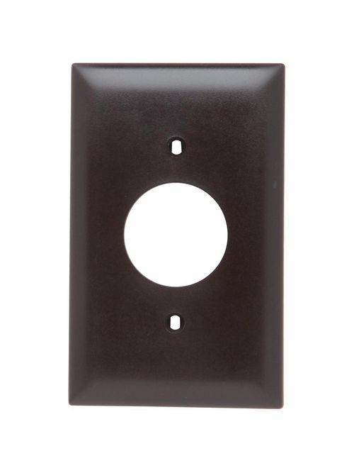 Pass & Seymour TP7 1-Gang 1-Single Receptacle Brown Nylon Standard Unbreakable Wallplate Pass & Seymour TP7 1-Gang 1-Single Receptacle Brown Nylon Standard Unbreakable Wallplate