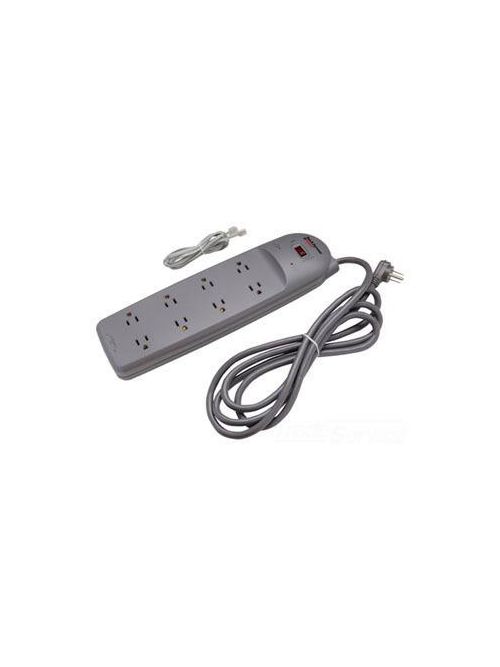 Product image for Pass & Seymour PS8P 125 Volt 15 Amp Gray Surge Protected Receptacle Power Strip