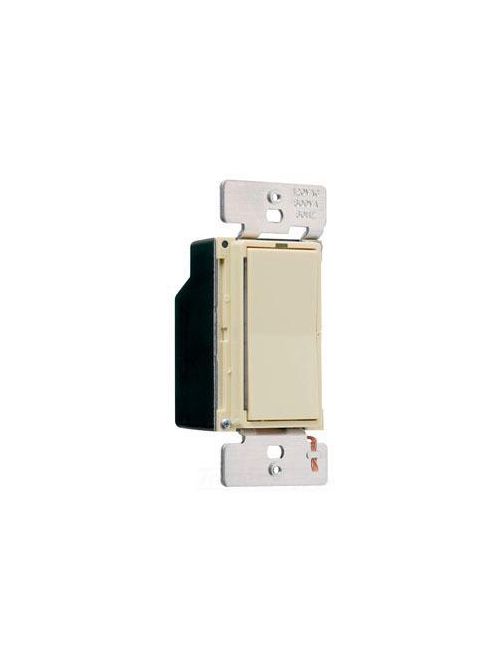 Product image for Pass & Seymour D600-MIV 1.68 x 1.37 x 4.25 Inch 120 Volt 600 W 1-Pole 3-Way Ivory Incandescent Preset Dimmer