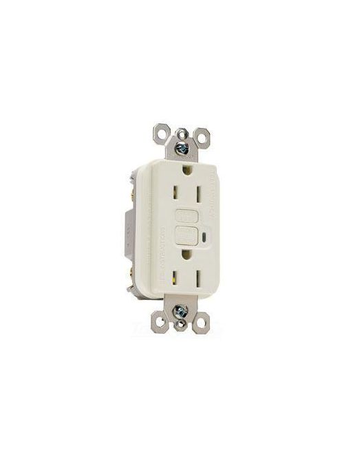 Product image for Pass & Seymour 1595-LA Trademaster®/Spec Grade GFCI Receptacle, 15A 125V - Light Almond